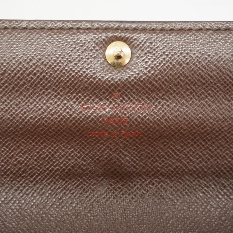 【6gd5347】ルイヴィトン 長財布 ダミエ ポルトフォイユサラ N61734 エベヌ【中古】レディース