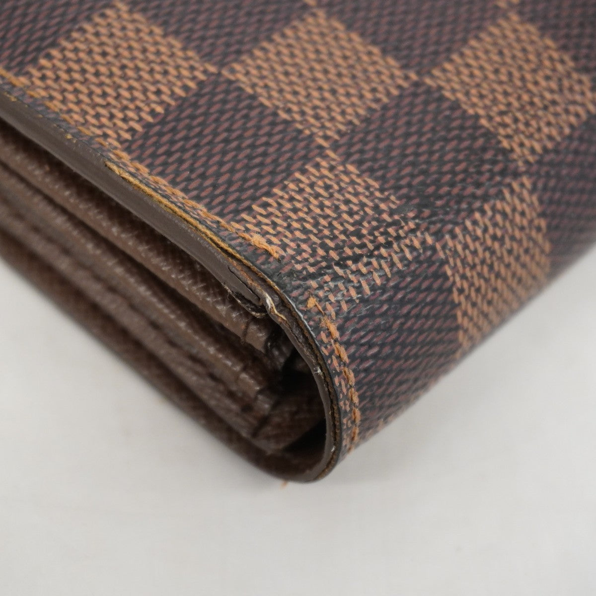 【6gd5347】ルイヴィトン 長財布 ダミエ ポルトフォイユサラ N61734 エベヌ【中古】レディース
