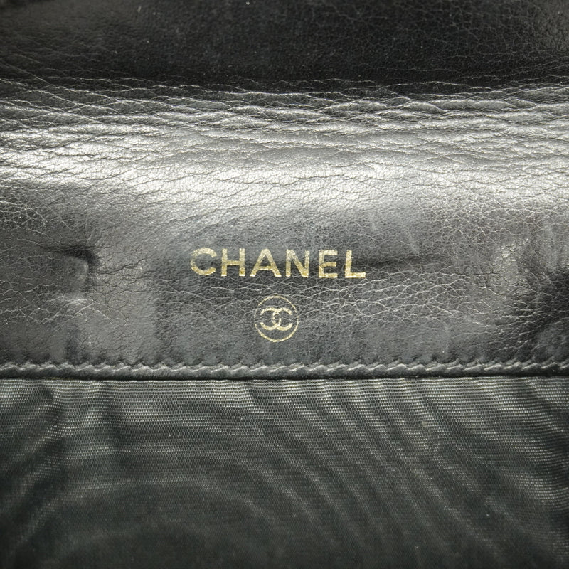 【6gd5351-k】シャネル 財布 キャビアスキン ブラック ゴールド金具【中古】レディース