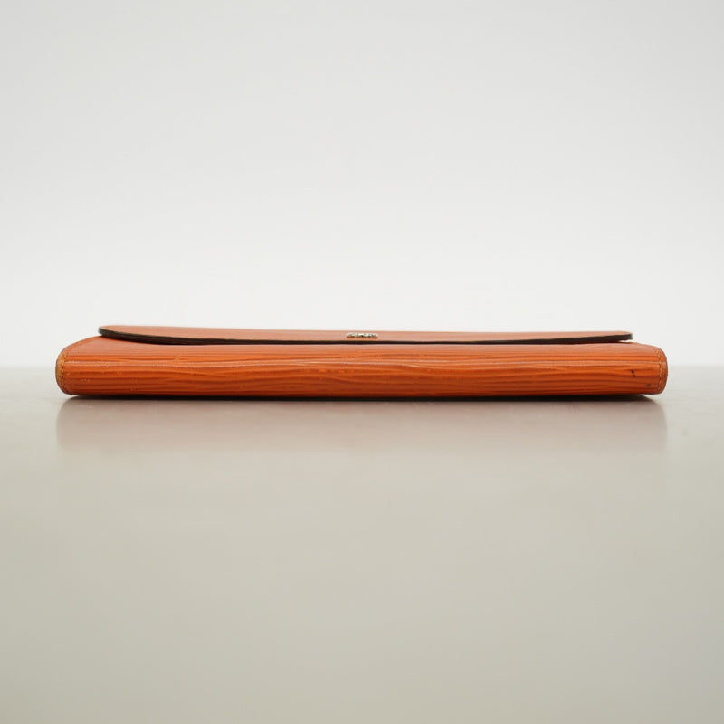 【6gd5353-k】ルイヴィトン 長財布 エピ ポルトフォイユエミリー M60713 ピモン【中古】レディース