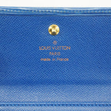 【6gd5357-k】ルイヴィトン 三つ折り財布 エピ ポルトモネビエカルトクレディ M63485 トレドブルー【中古】メンズ