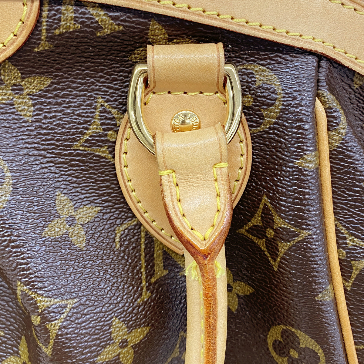 【6gd5361】ルイヴィトン ハンドバッグ モノグラム ティヴォリPM M40143 ブラウン【中古】レディース