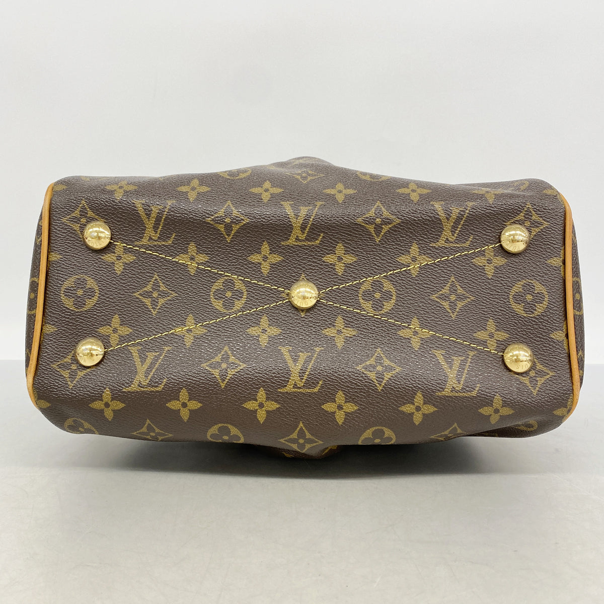 【6gd5361】ルイヴィトン ハンドバッグ モノグラム ティヴォリPM M40143 ブラウン【中古】レディース