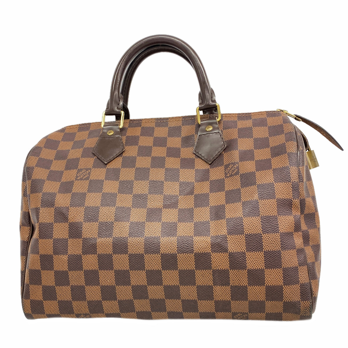 【6gd5363】ルイヴィトン ハンドバッグ ダミエ スピーディ25 N41365 エベヌ【中古】レディース