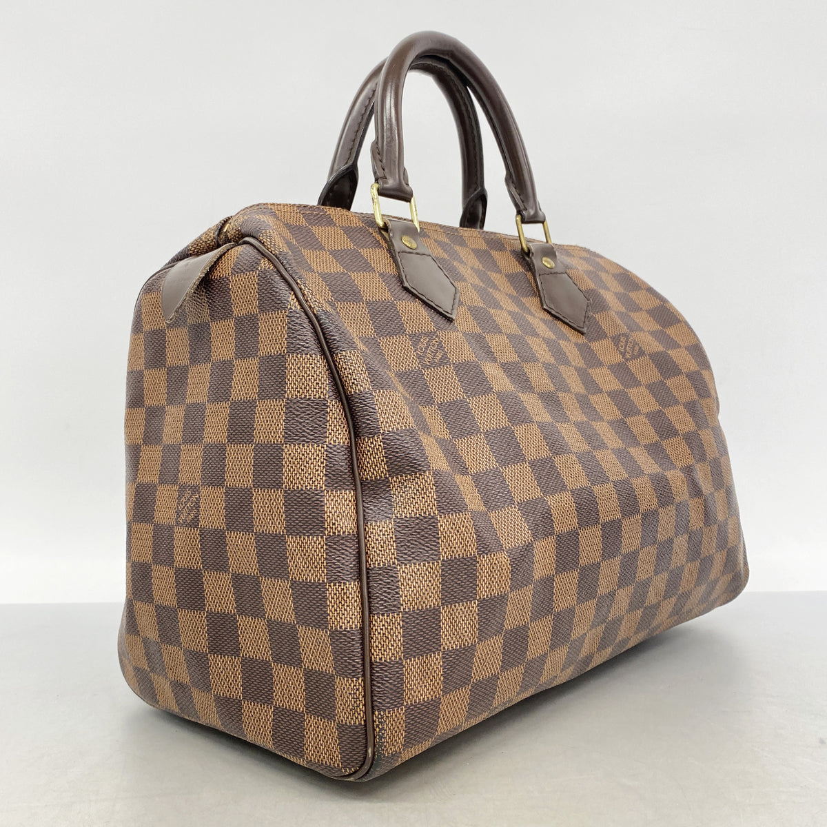 【6gd5363】ルイヴィトン ハンドバッグ ダミエ スピーディ25 N41365 エベヌ【中古】レディース