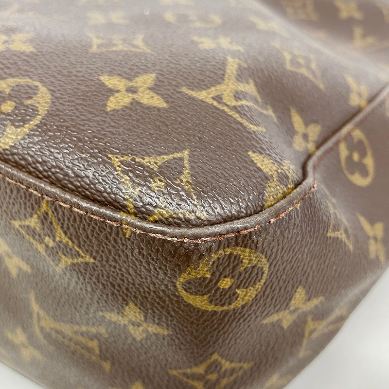 【6gd5364】ルイヴィトン ショルダーバッグ モノグラム ルーピングGM M51145 ブラウン【中古】レディース