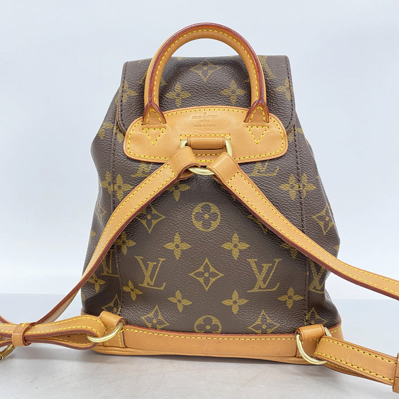 【6gd5365】ルイヴィトン リュック・デイパック モノグラム ミニモンスリ M51137 ブラウン【中古】レディース