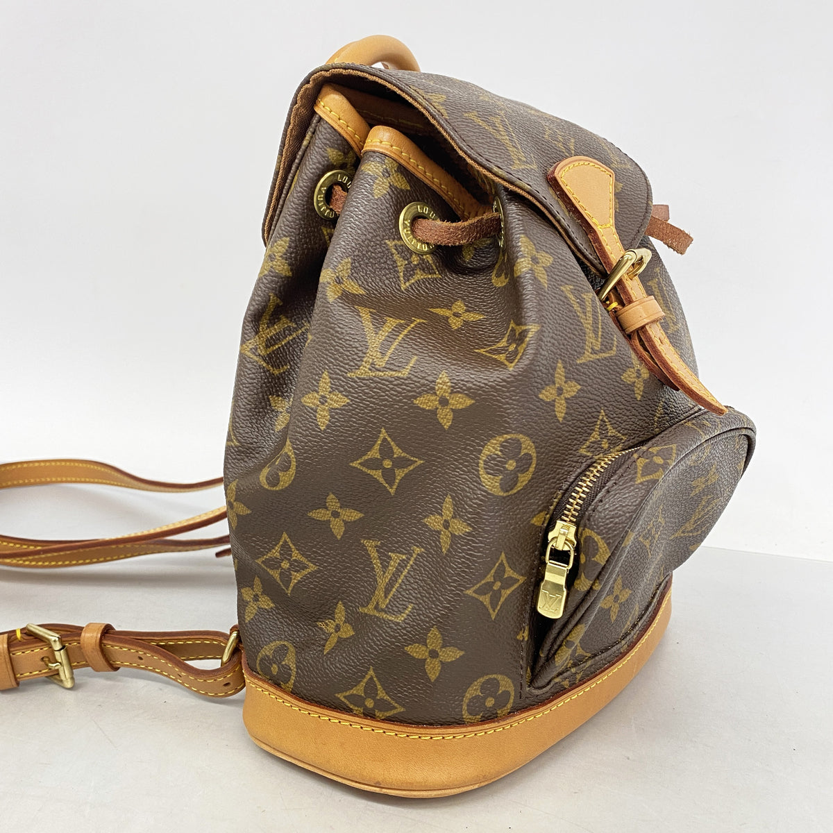 【6gd5365】ルイヴィトン リュック・デイパック モノグラム ミニモンスリ M51137 ブラウン【中古】レディース