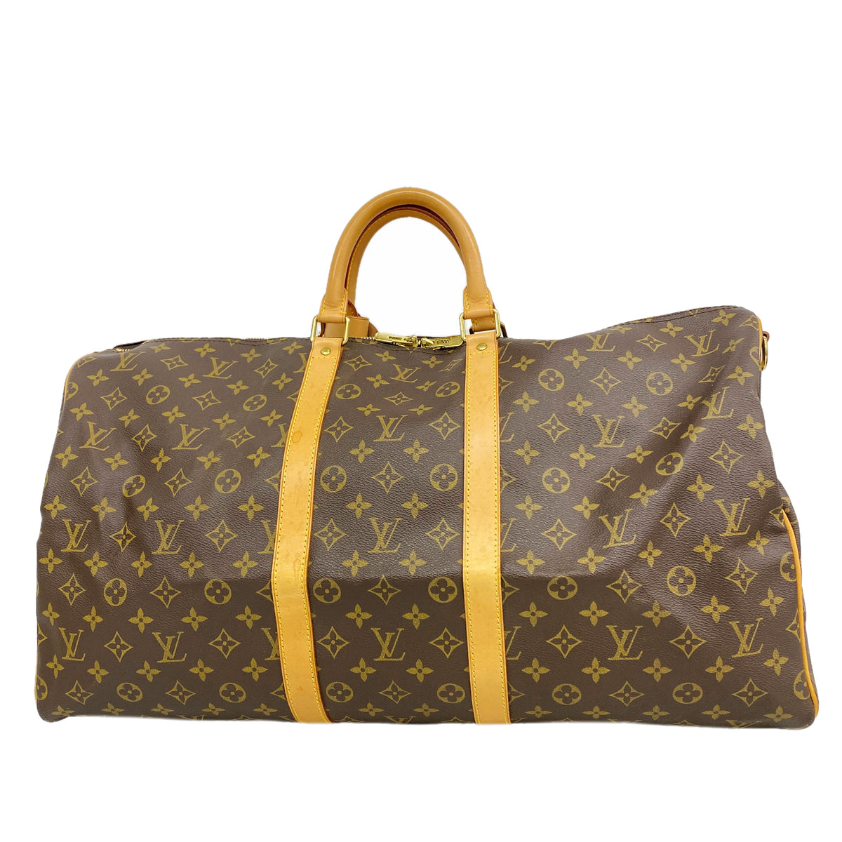 【6gd5366】ルイヴィトン ボストンバッグ モノグラム キーポルバンドリエール55 M41414 ブラウン【中古】メンズ レディース ユニセックス