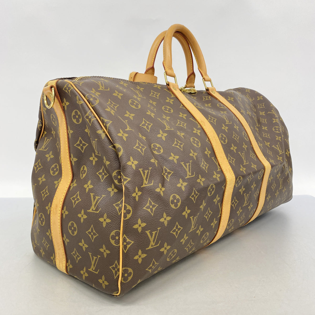 【6gd5366】ルイヴィトン ボストンバッグ モノグラム キーポルバンドリエール55 M41414 ブラウン【中古】メンズ レディース ユニセックス