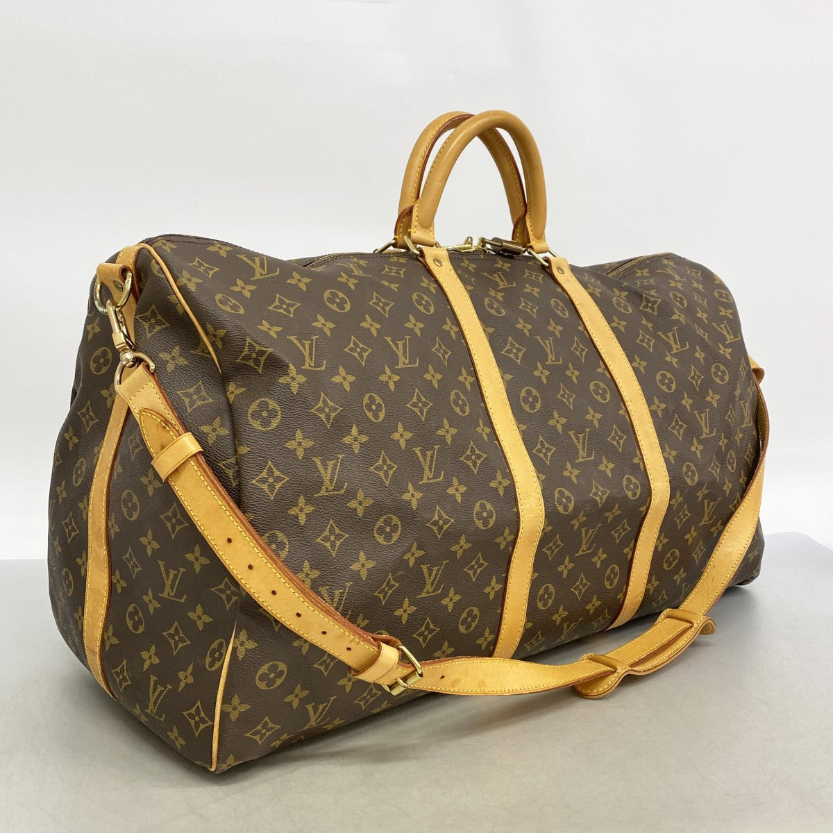 【6gd5369】ルイヴィトン ボストンバッグ モノグラム キーポルバンドリエール60 M41412 ブラウン【中古】メンズ レディース ユニセックス