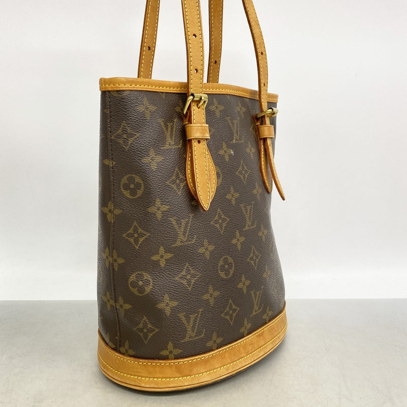 【6gd5375】ルイヴィトン トートバッグ モノグラム バケットPM M42238 ブラウン【中古】レディース