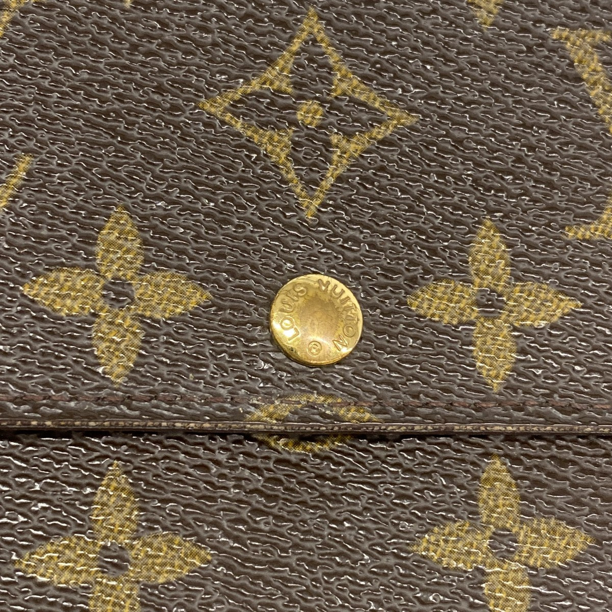 【6gd5377】ルイヴィトン 長財布 モノグラム ポシェットポルトモネクレディ M61725 ブラウン【中古】レディース