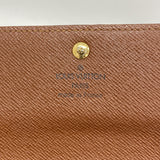 【6gd5377】ルイヴィトン 長財布 モノグラム ポシェットポルトモネクレディ M61725 ブラウン【中古】レディース