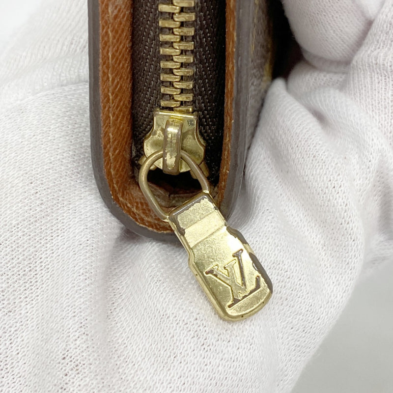 【6gd5378】ルイヴィトン 長財布 モノグラム ポルトモネジップ M61727 ブラウン【中古】レディース