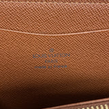 【6gd5378】ルイヴィトン 長財布 モノグラム ポルトモネジップ M61727 ブラウン【中古】レディース
