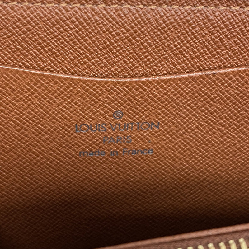 【6gd5378】ルイヴィトン 長財布 モノグラム ポルトモネジップ M61727 ブラウン【中古】レディース