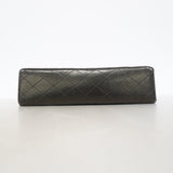 【6ge5379】シャネル ショルダーバッグ マトラッセ Wフラップ Wチェーン ラムスキン ブラック ゴールド金具【中古】レディース