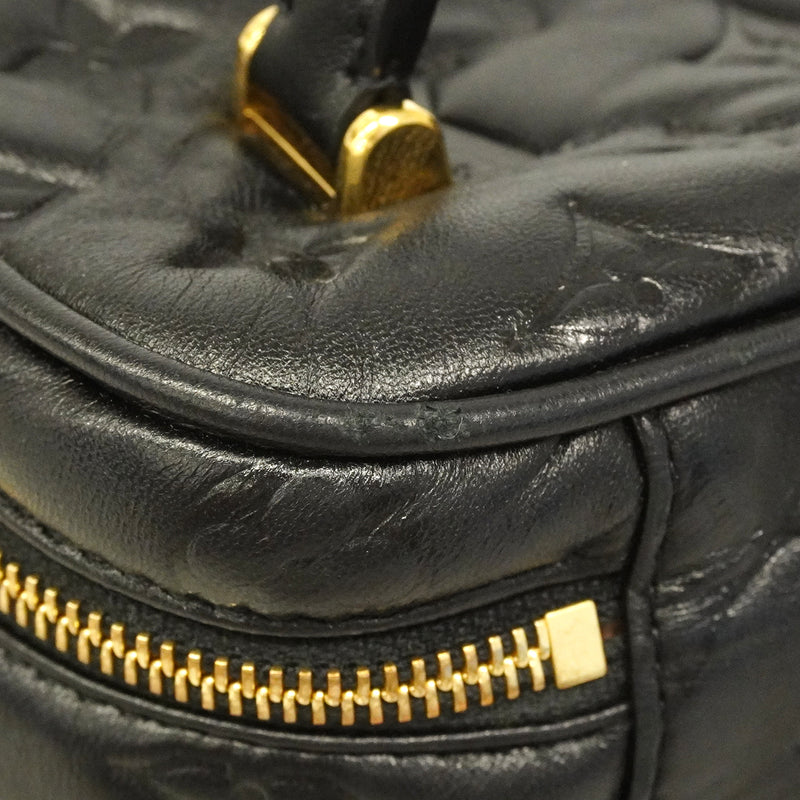 【6ge5415-h】ルイヴィトン ハンドバッグ クッサン ヴァニティPM M25123 ブラック 2wayバッグ【中古】レディース