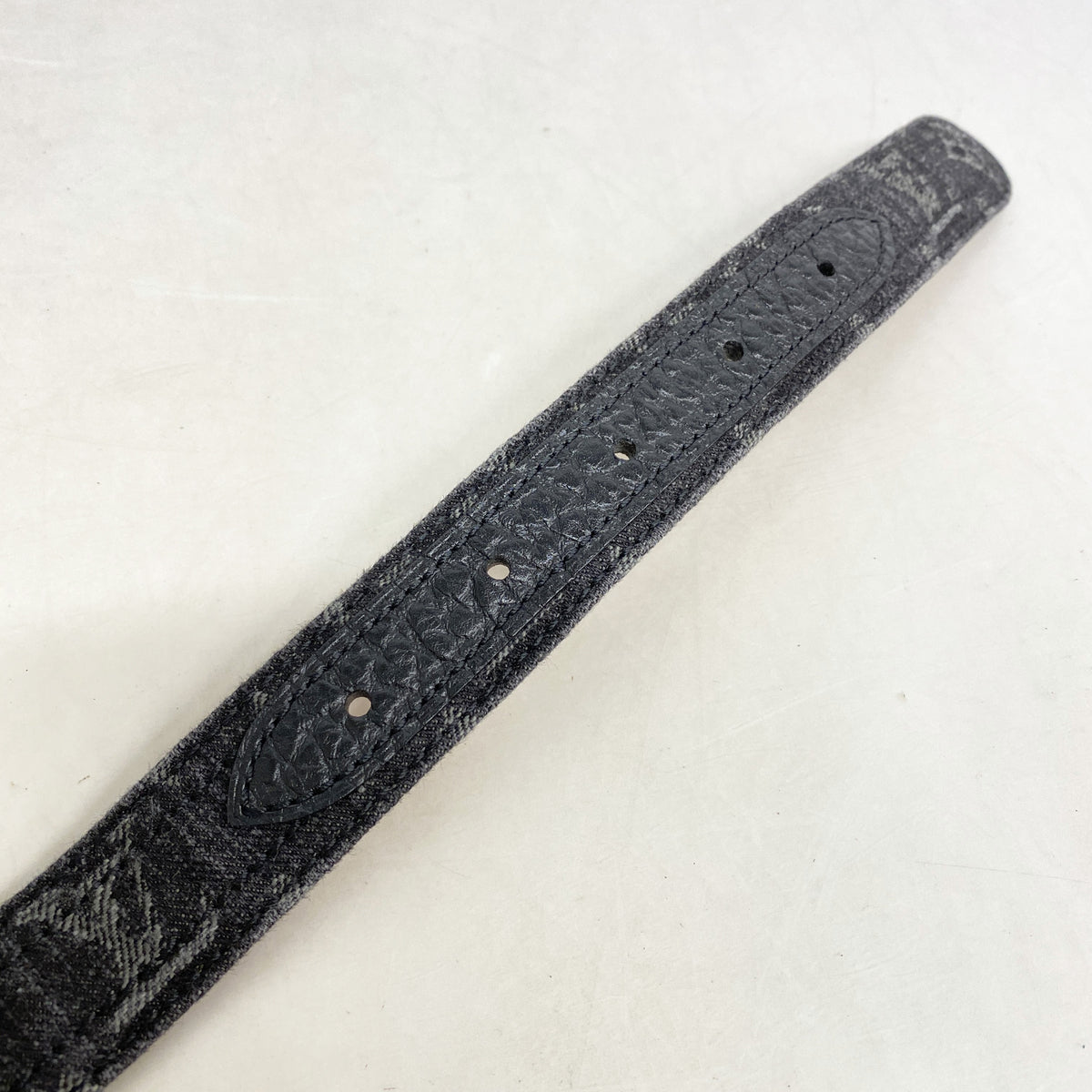【6ge6515-k】ルイヴィトン ベルト モノグラム・デニム サンチュールベルト M6972 ノワール【中古】メンズ