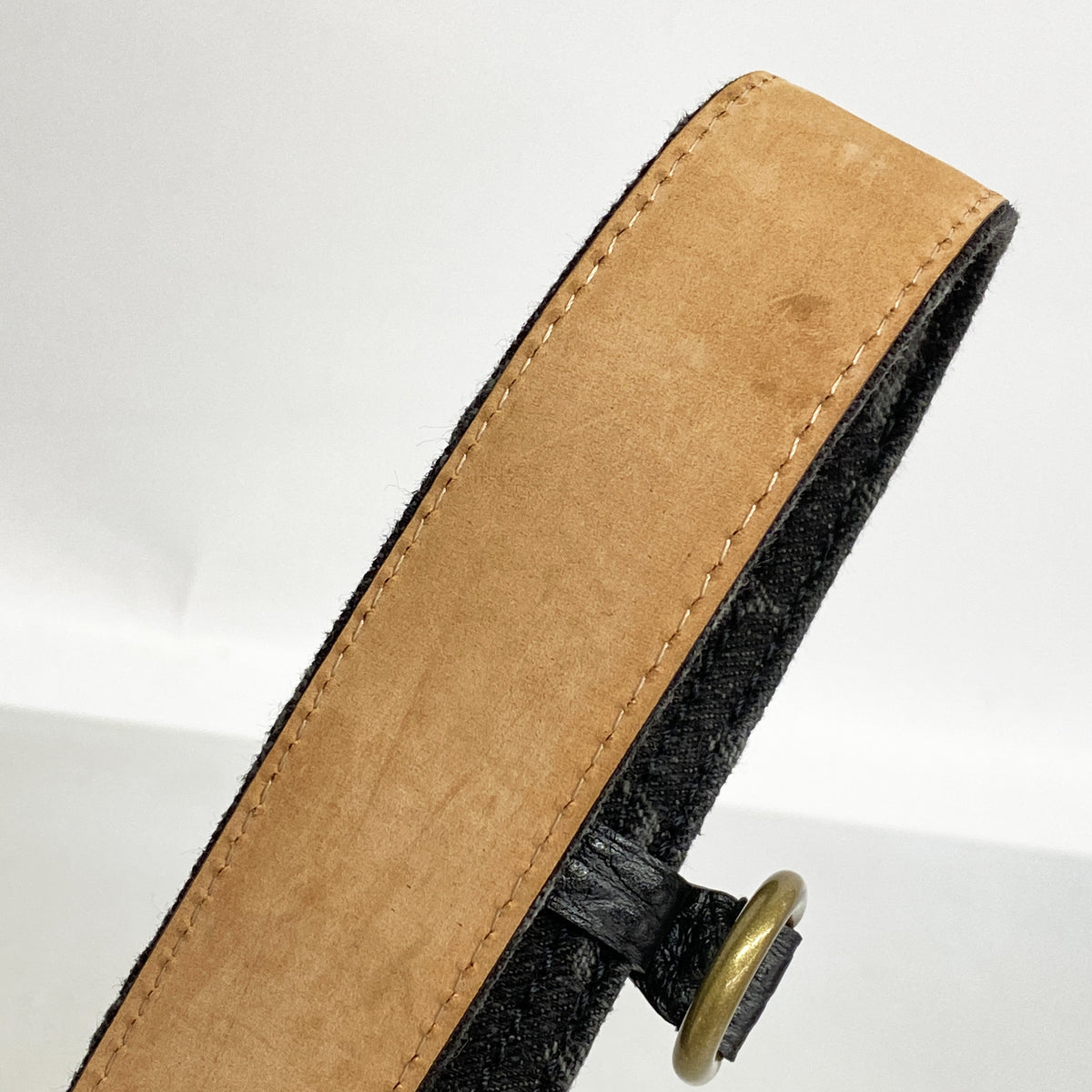 【6ge6515-k】ルイヴィトン ベルト モノグラム・デニム サンチュールベルト M6972 ノワール【中古】メンズ