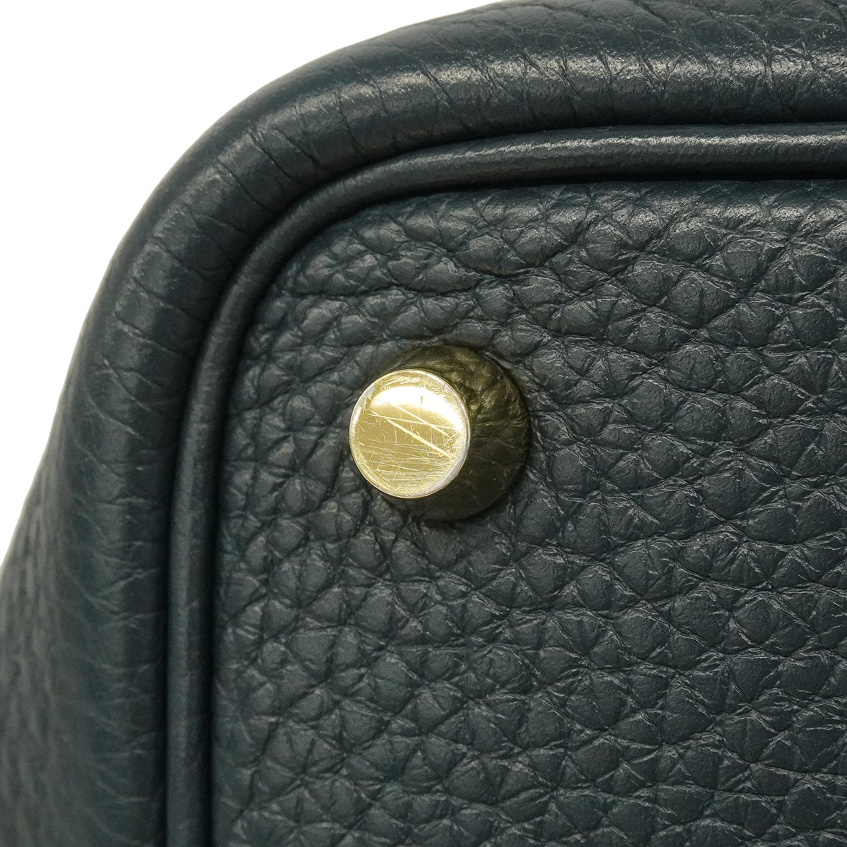 【6ge5416-h】エルメス ハンドバッグ ピコタンロックPM トリヨンクレマンス ヴェールシプレス ゴールド金具 Y刻印【中古】レディース
