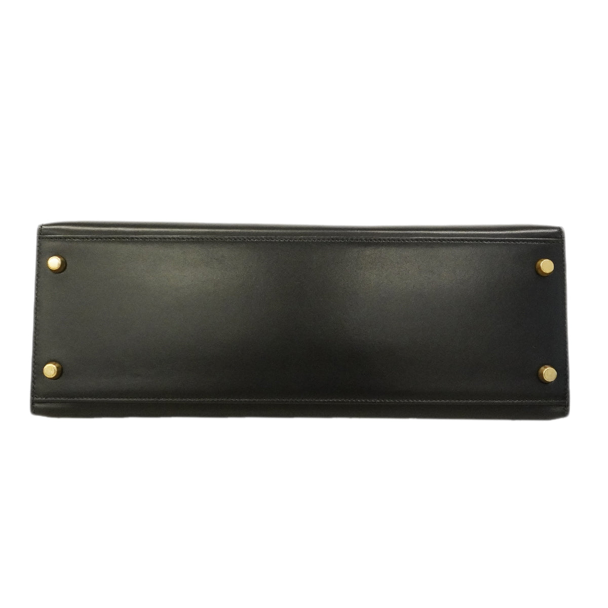 【6ge5417-h】エルメス ハンドバッグ ケリー32 ボックスカーフ ブラック ゴールド金具 〇W刻印 2wayバッグ【中古】レディース