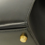 【6ge5417-h】エルメス ハンドバッグ ケリー32 ボックスカーフ ブラック ゴールド金具 〇W刻印 2wayバッグ【中古】レディース