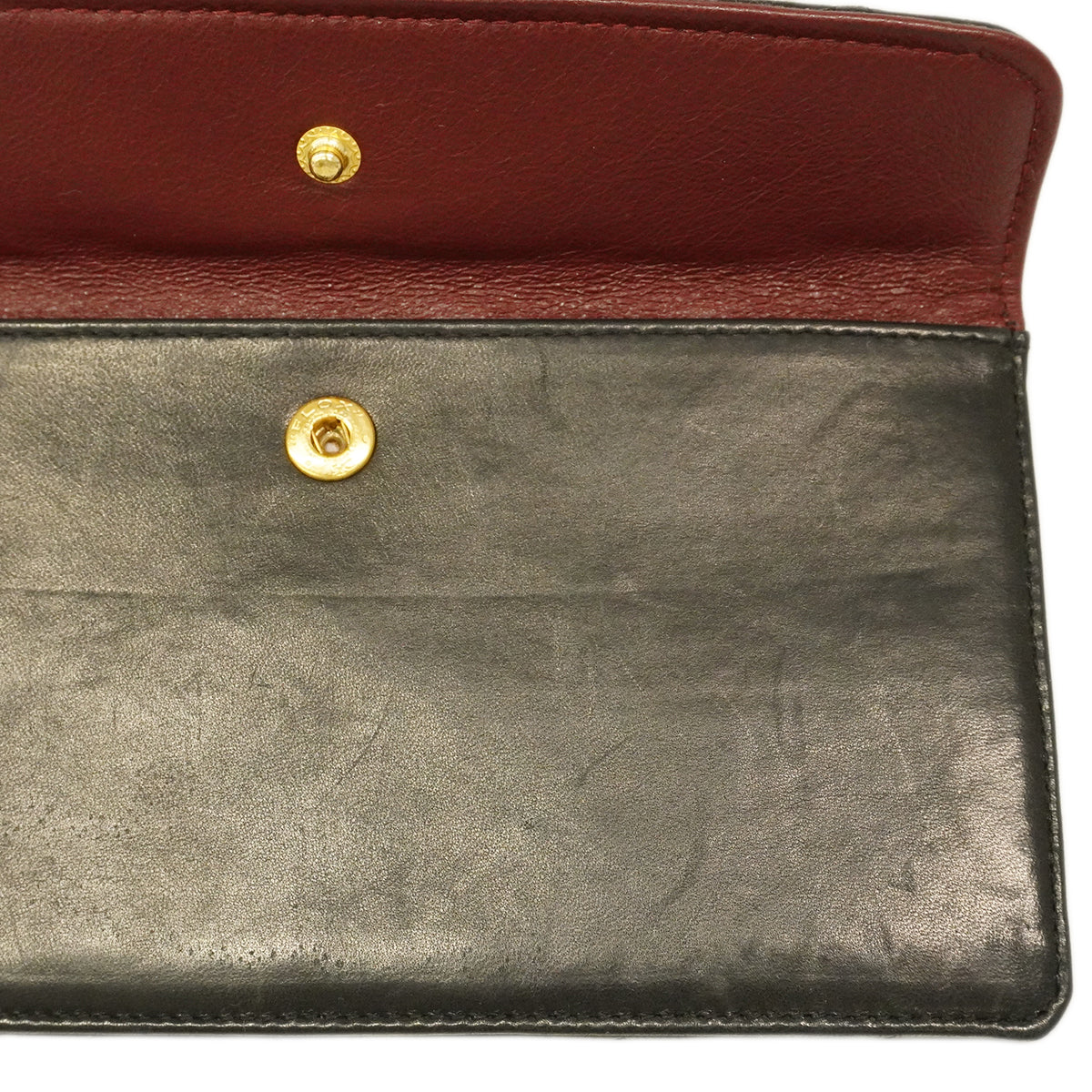 【6ge5418】シャネル ショルダーバッグ マトラッセ Wチェーン ラムスキン ブラック ゴールド金具【中古】レディース