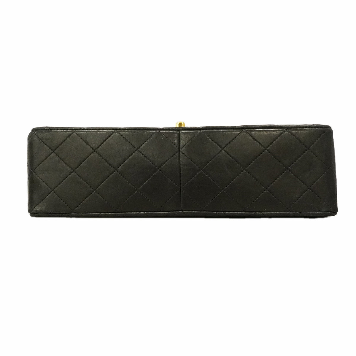 【6ge5418】シャネル ショルダーバッグ マトラッセ Wチェーン ラムスキン ブラック ゴールド金具【中古】レディース