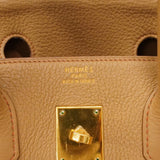 【6ge5423-h】エルメス ハンドバッグ バーキン35 トゴ タバックキャメル ゴールド金具 □G刻印【中古】レディース