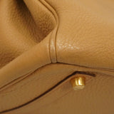 【6ge5423-h】エルメス ハンドバッグ バーキン35 トゴ タバックキャメル ゴールド金具 □G刻印【中古】レディース