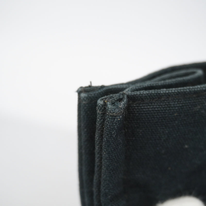 【6ge5424-k】エルメス トートバッグ フールトゥMM キャンバス ブラック シルバー金具【中古】メンズ レディース ユニセックス