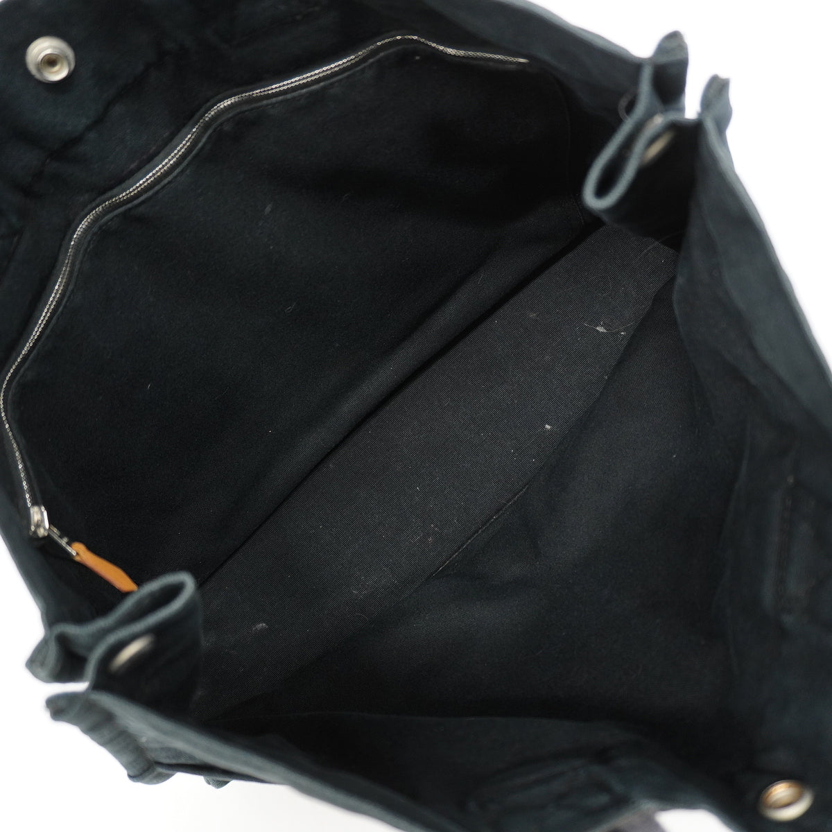 【6ge5424-k】エルメス トートバッグ フールトゥMM キャンバス ブラック シルバー金具【中古】メンズ レディース ユニセックス