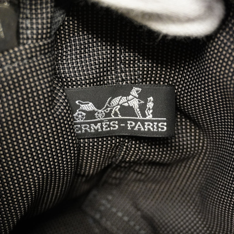 【6ge5444-k】エルメス ハンドバッグ エールラインPM ナイロン グレー シルバー金具【中古】メンズ レディース ユニセックス
