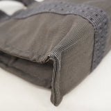 【6ge5444-k】エルメス ハンドバッグ エールラインPM ナイロン グレー シルバー金具【中古】メンズ レディース ユニセックス