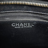 【6ge5454-k】シャネル トートバッグ 復刻トート キャビアスキン ブラック シルバー金具【中古】レディース
