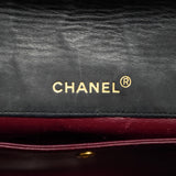 【6ge5456-k】シャネル ショルダーバッグ マトラッセ チェーンショルダー ラムスキン ブラック ゴールド金具【中古】レディース