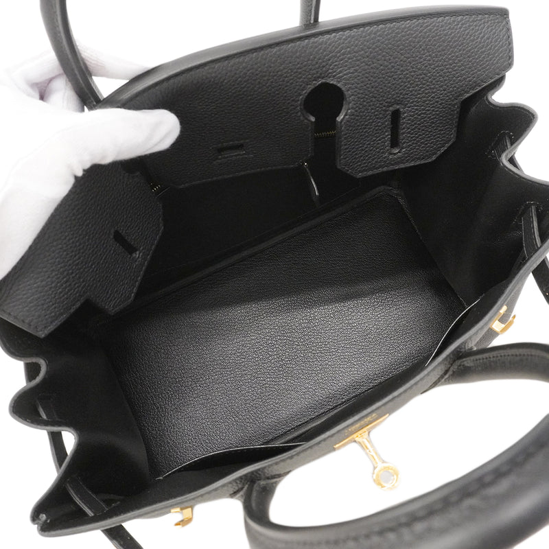 【6ge5464】エルメス ハンドバッグ バーキン30 トゴ ブラック ゴールド金具 G刻印【中古】レディース