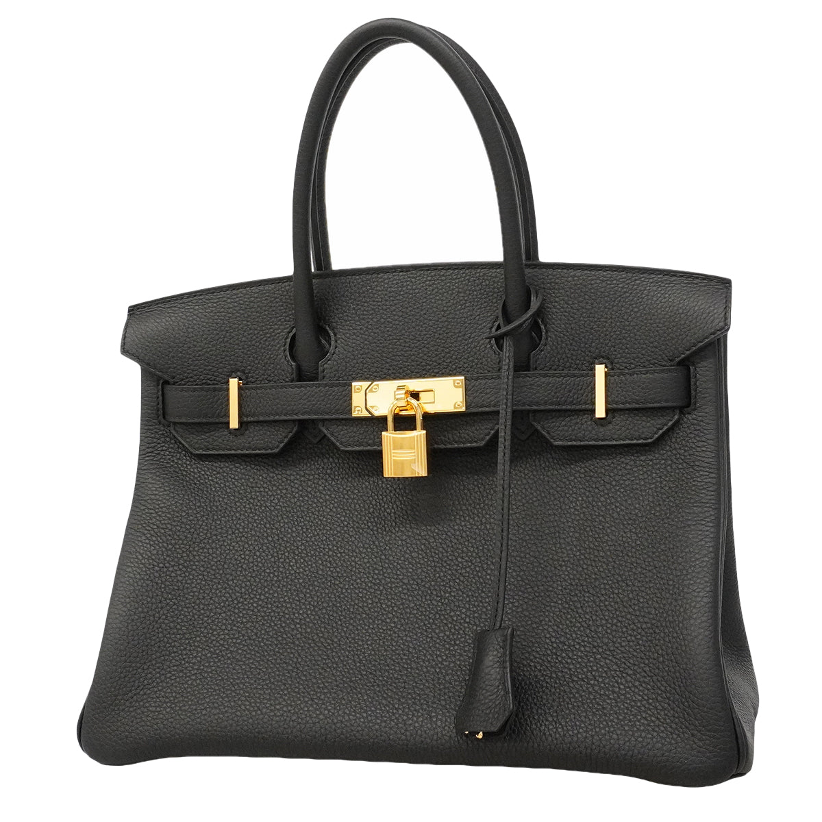 【6ge5464】エルメス ハンドバッグ バーキン30 トゴ ブラック ゴールド金具 G刻印【中古】レディース