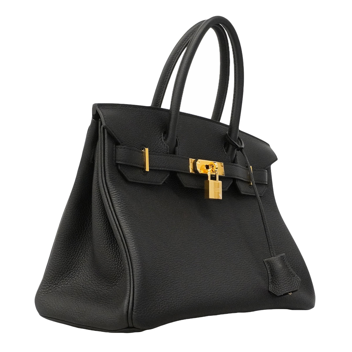 【6ge5464】エルメス ハンドバッグ バーキン30 トゴ ブラック ゴールド金具 G刻印【中古】レディース