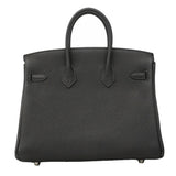 【6ge5466】エルメス ハンドバッグ バーキン25 トゴ ブラック シルバー金具 K刻印【中古】レディース