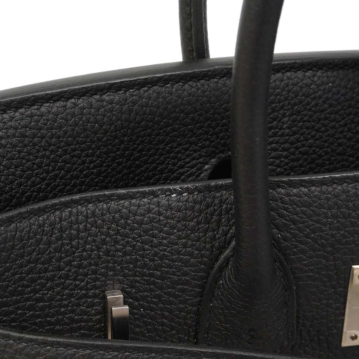 【6ge5466】エルメス ハンドバッグ バーキン25 トゴ ブラック シルバー金具 K刻印【中古】レディース