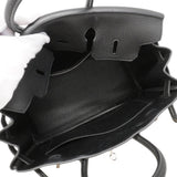 【6ge5466】エルメス ハンドバッグ バーキン25 トゴ ブラック シルバー金具 K刻印【中古】レディース