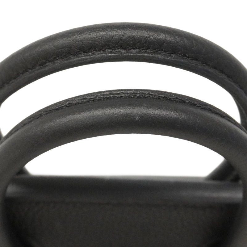 【6ge5466】エルメス ハンドバッグ バーキン25 トゴ ブラック シルバー金具 K刻印【中古】レディース