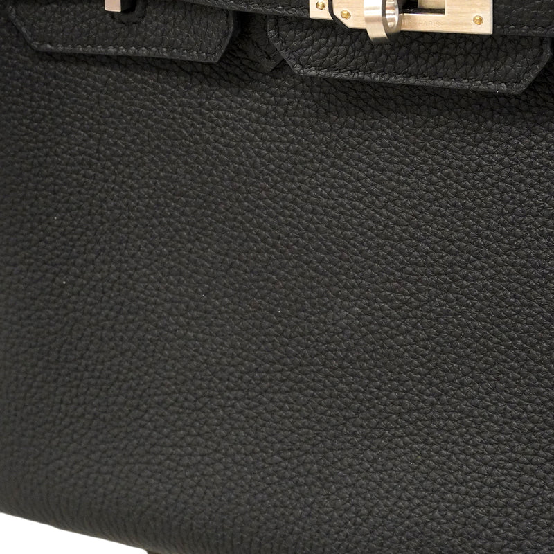 【6ge5466】エルメス ハンドバッグ バーキン25 トゴ ブラック シルバー金具 K刻印【中古】レディース
