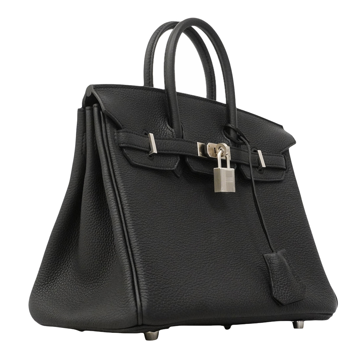 【6ge5466】エルメス ハンドバッグ バーキン25 トゴ ブラック シルバー金具 K刻印【中古】レディース