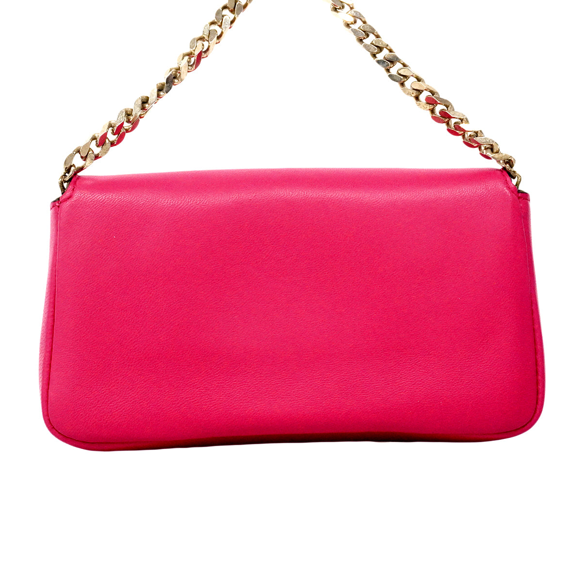 【6ge5470-e】フェンディ ハンドバッグ モンスター マイクロバケット レザー ピンク シルバー金具【中古】レディース