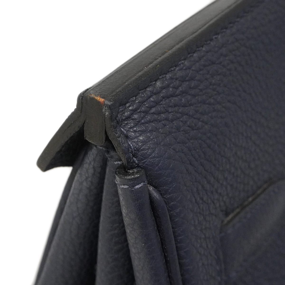 【6ge5476】エルメス ハンドバッグ バーキン35 トゴ ブルーニュイ シルバー金具 T刻印【中古】メンズ