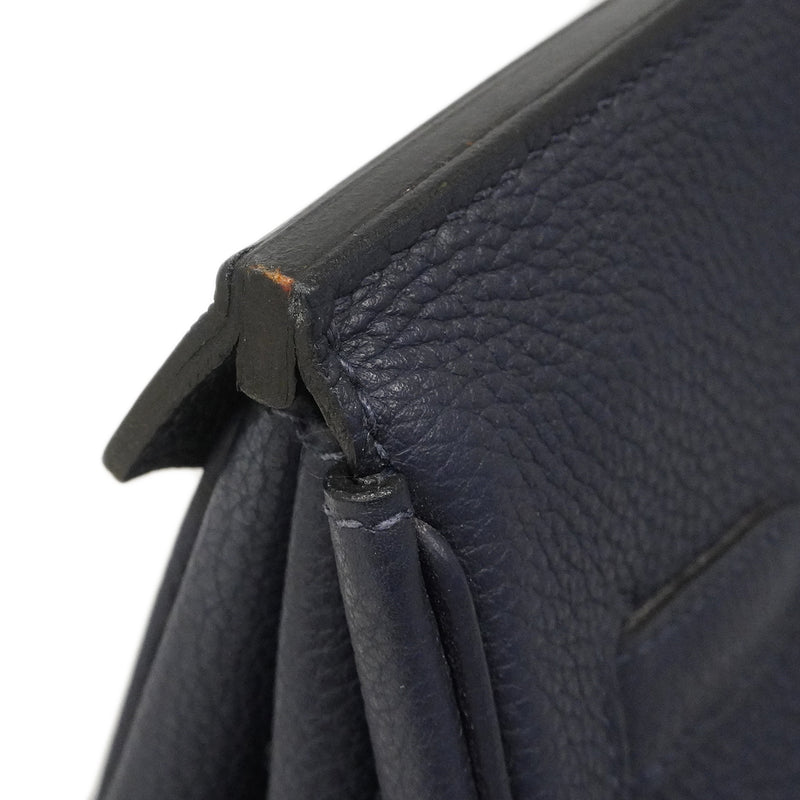 【6ge5476】エルメス ハンドバッグ バーキン35 トゴ ブルーニュイ シルバー金具 T刻印【中古】メンズ